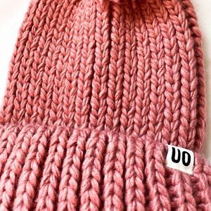 Urban Outfitters Chunky Knit Pom Pom Winter Hat